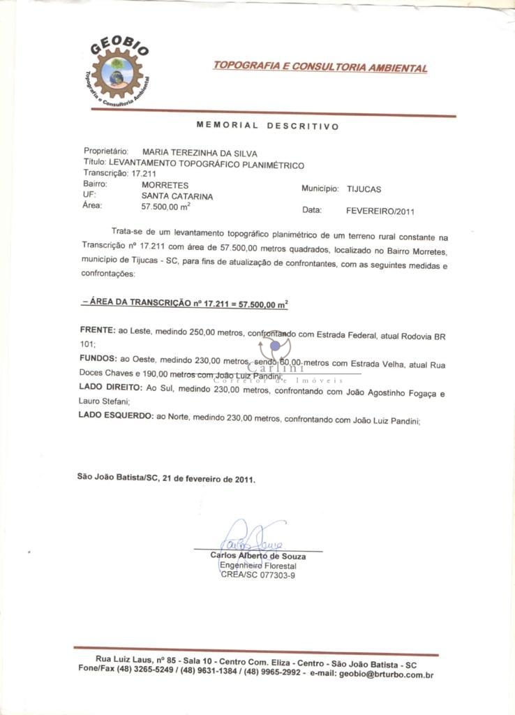 Area para loteamento