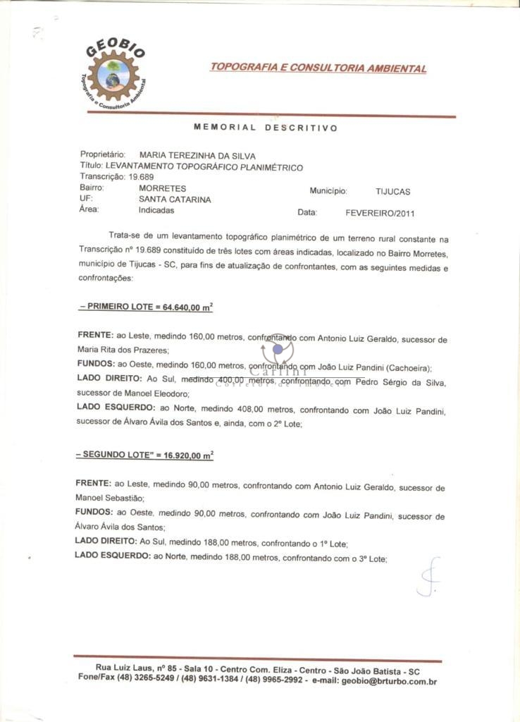 Area para loteamento