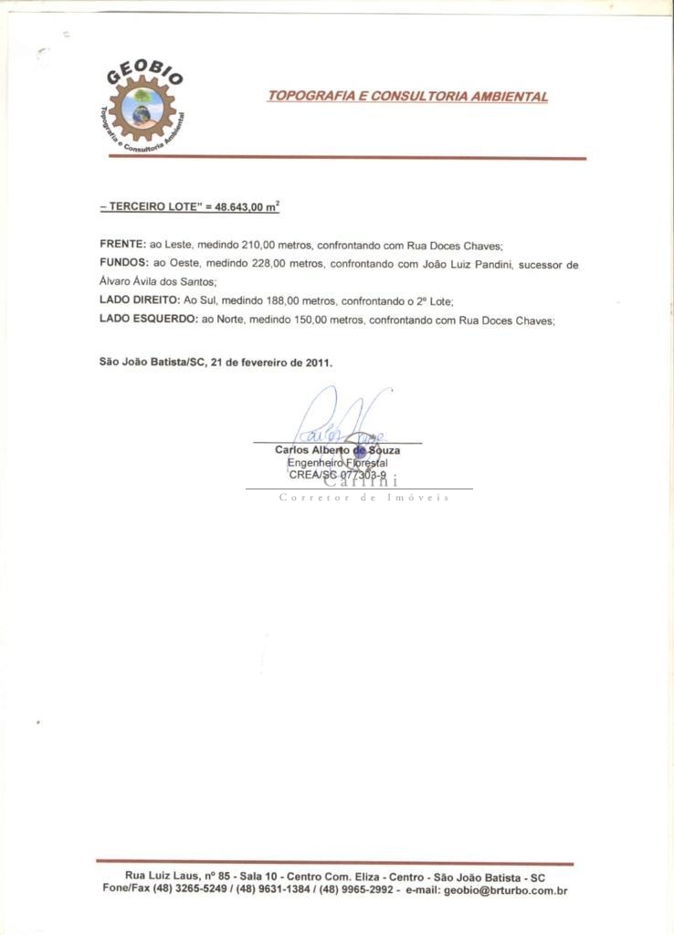 Area para loteamento